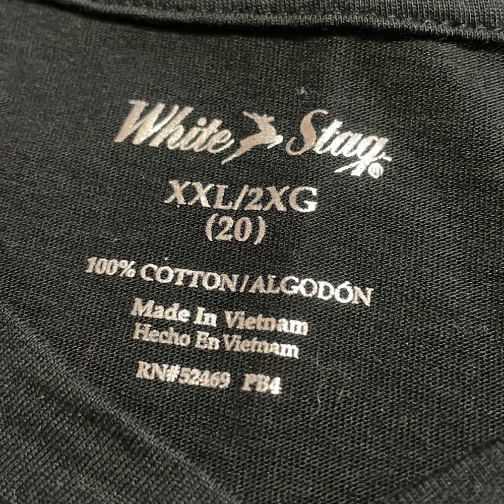 White Stag Black With Pink & Blue Floral 100% Cotton T-shirt - Picture 4 of 6